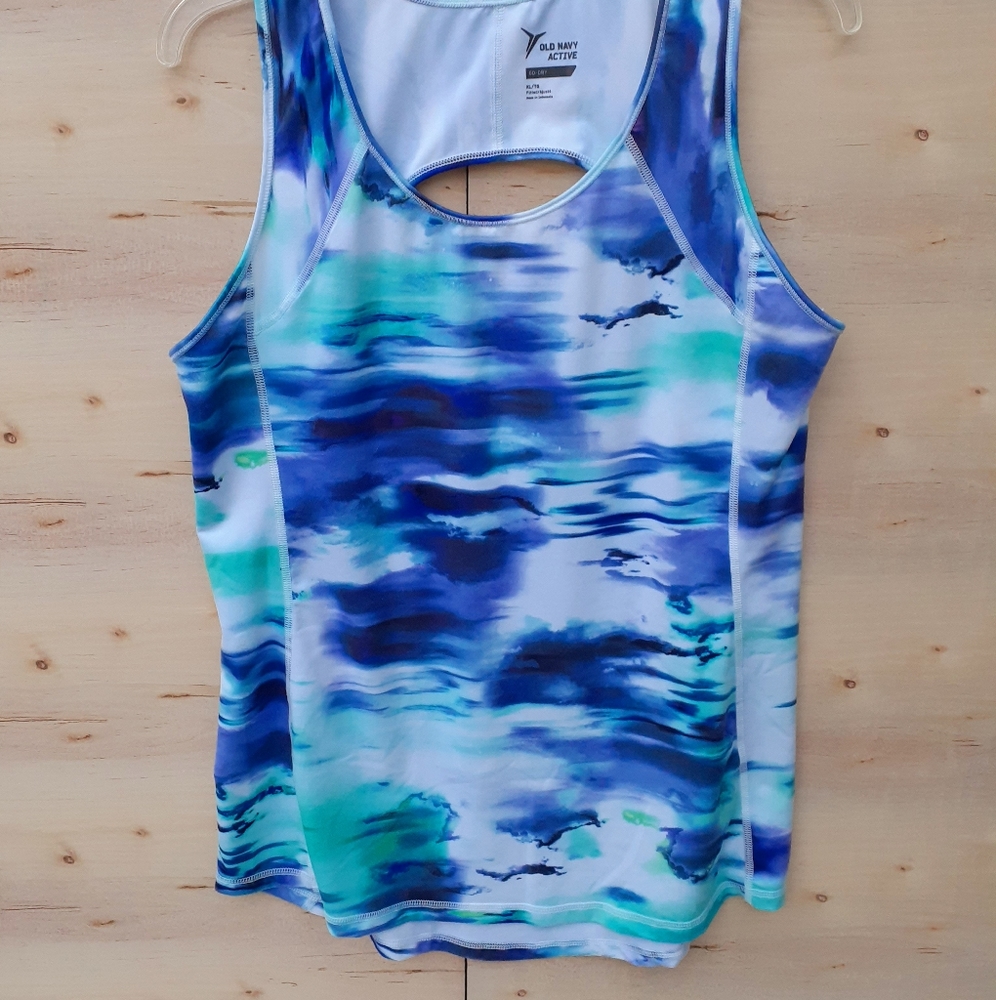 OLD NAVY ACTIVE Eco-Dry Fitted Keyhole Tank XL